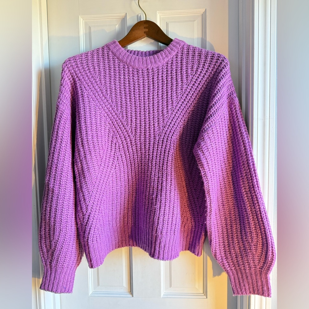 A New Day Purple Women's Crew Neck Sweater